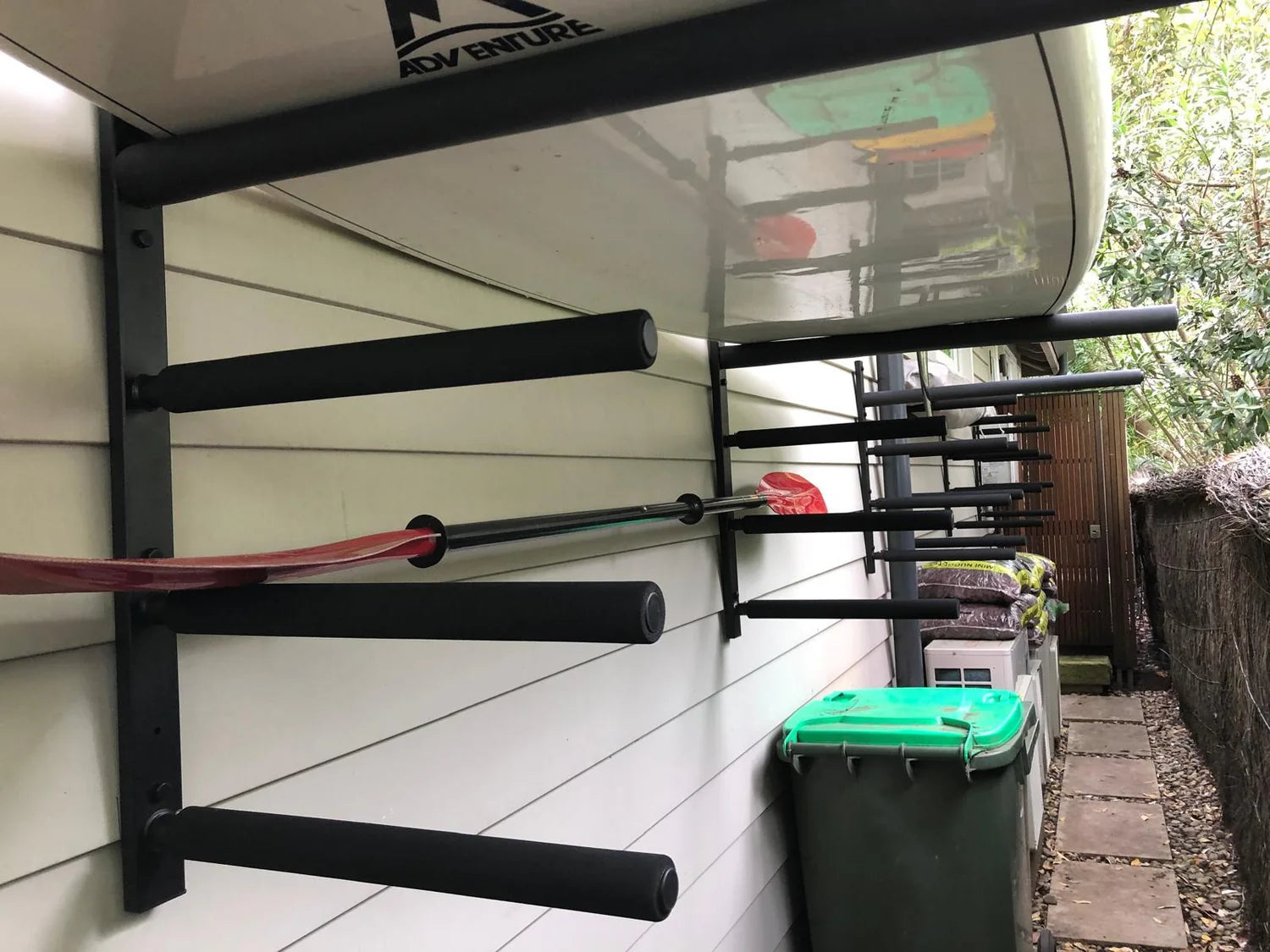 Fleximounts® Wall Mounted Heavy-Duty Universal Quad Storage Rack Set