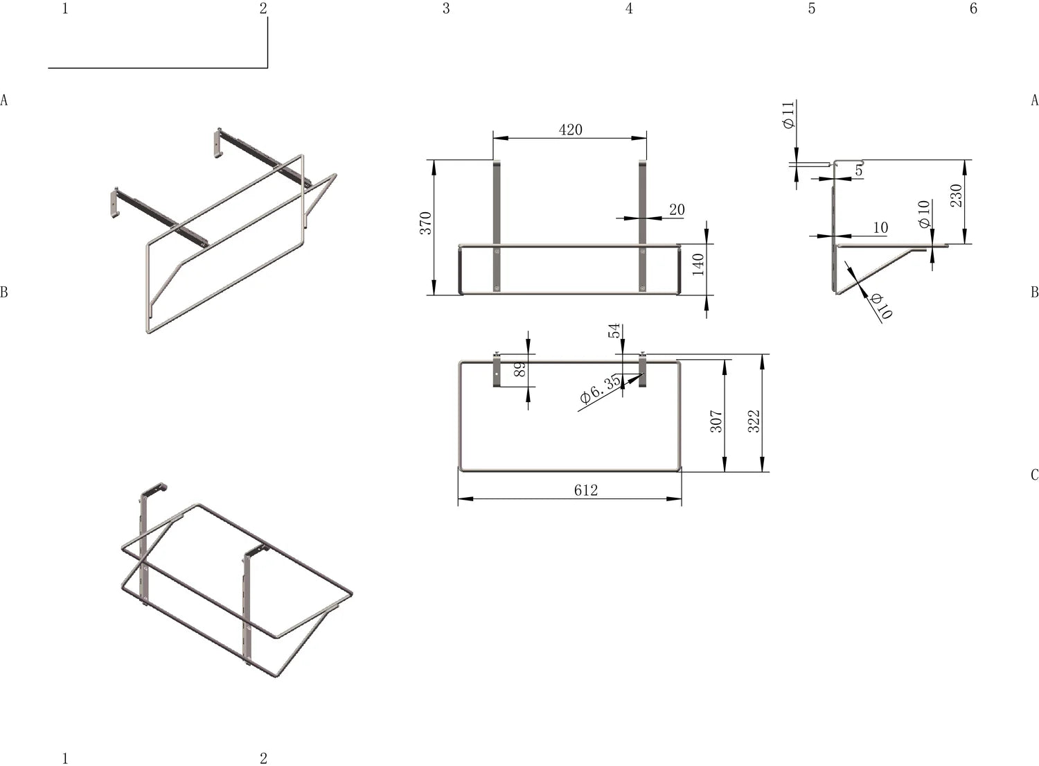 Fleximounts® Shelf Mounted Sports Storage Bag