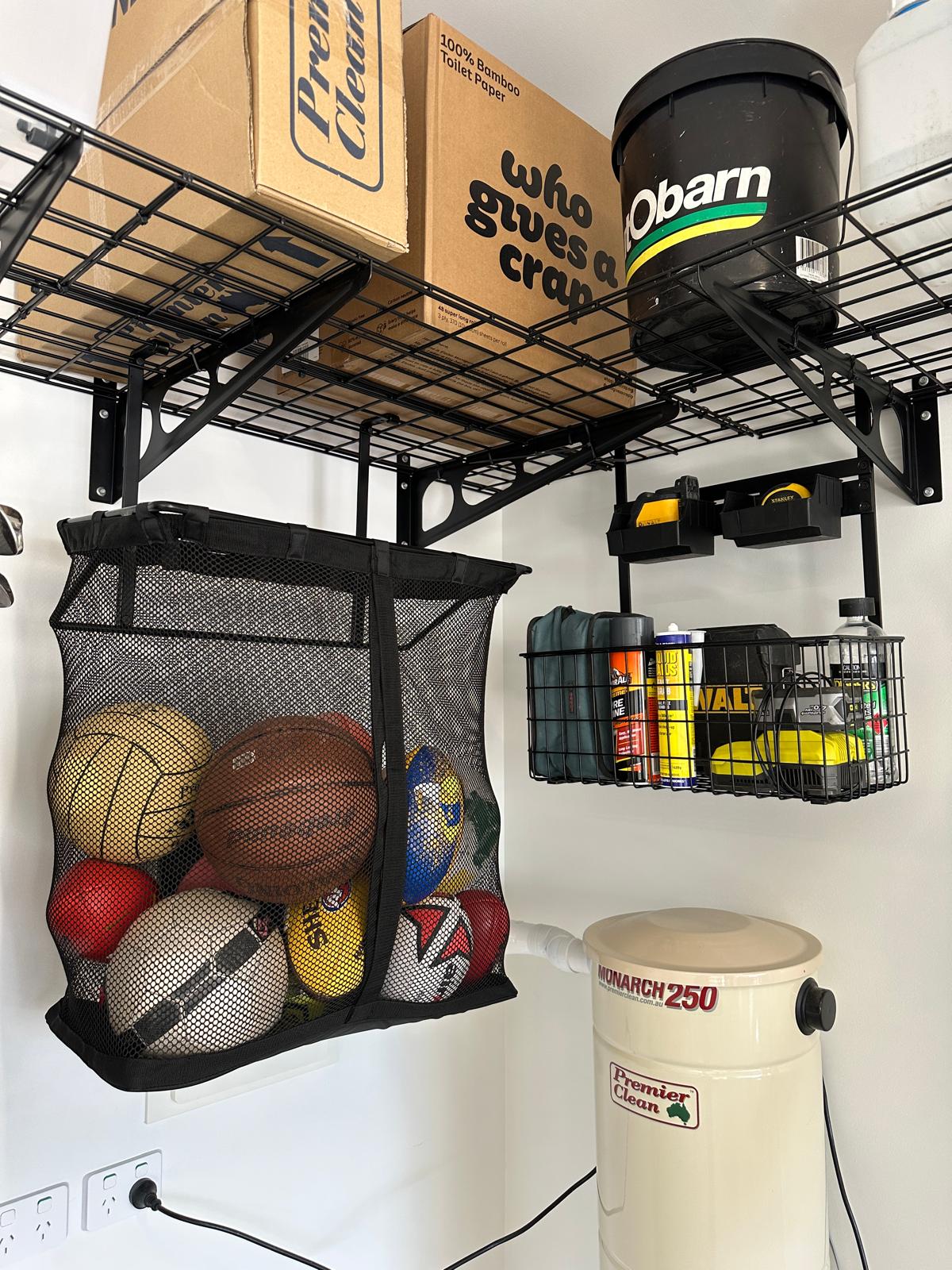 Fleximounts® Shelf Mounted Sports Storage Bag