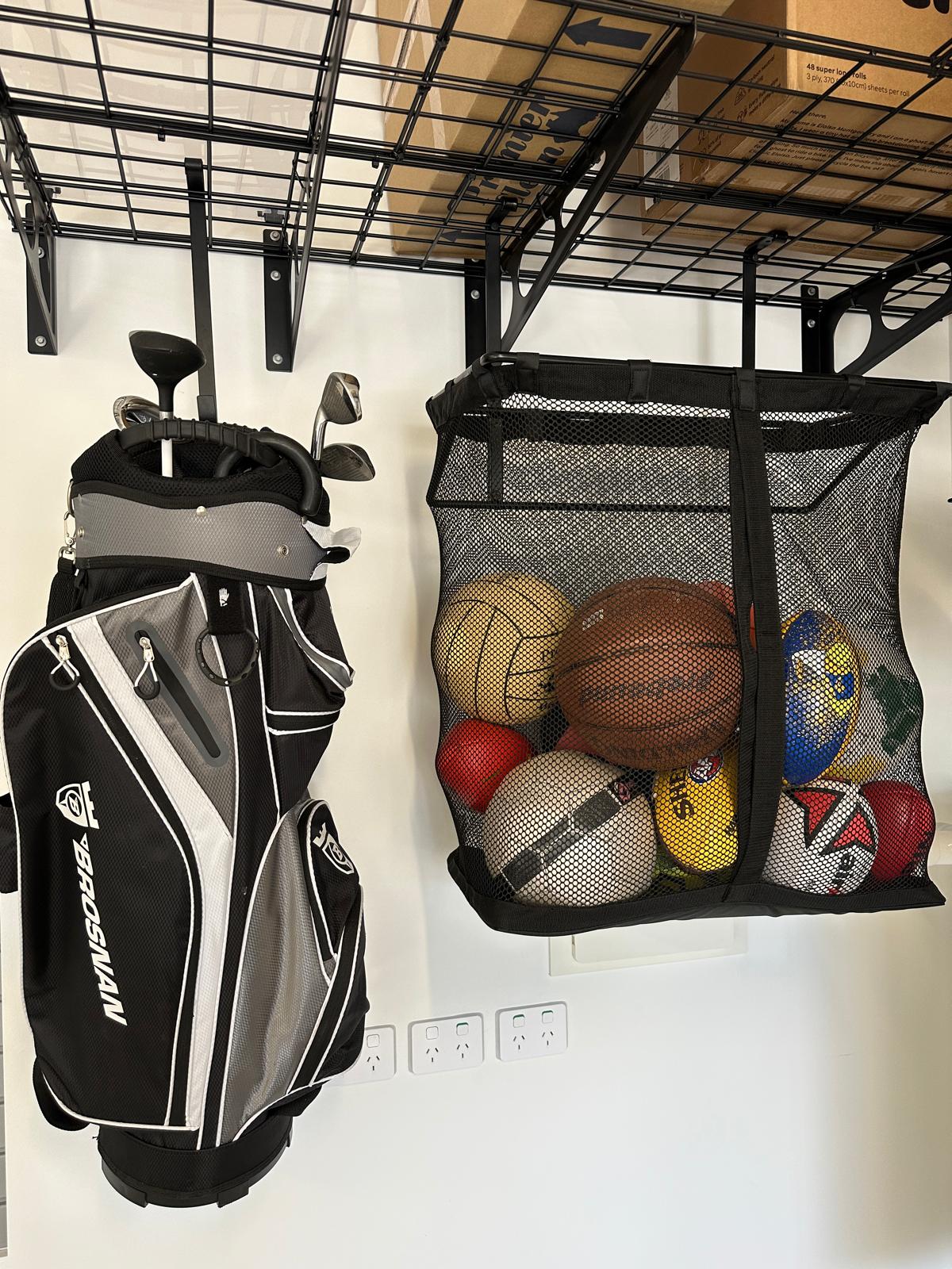 Fleximounts® Shelf Mounted Sports Storage Bag