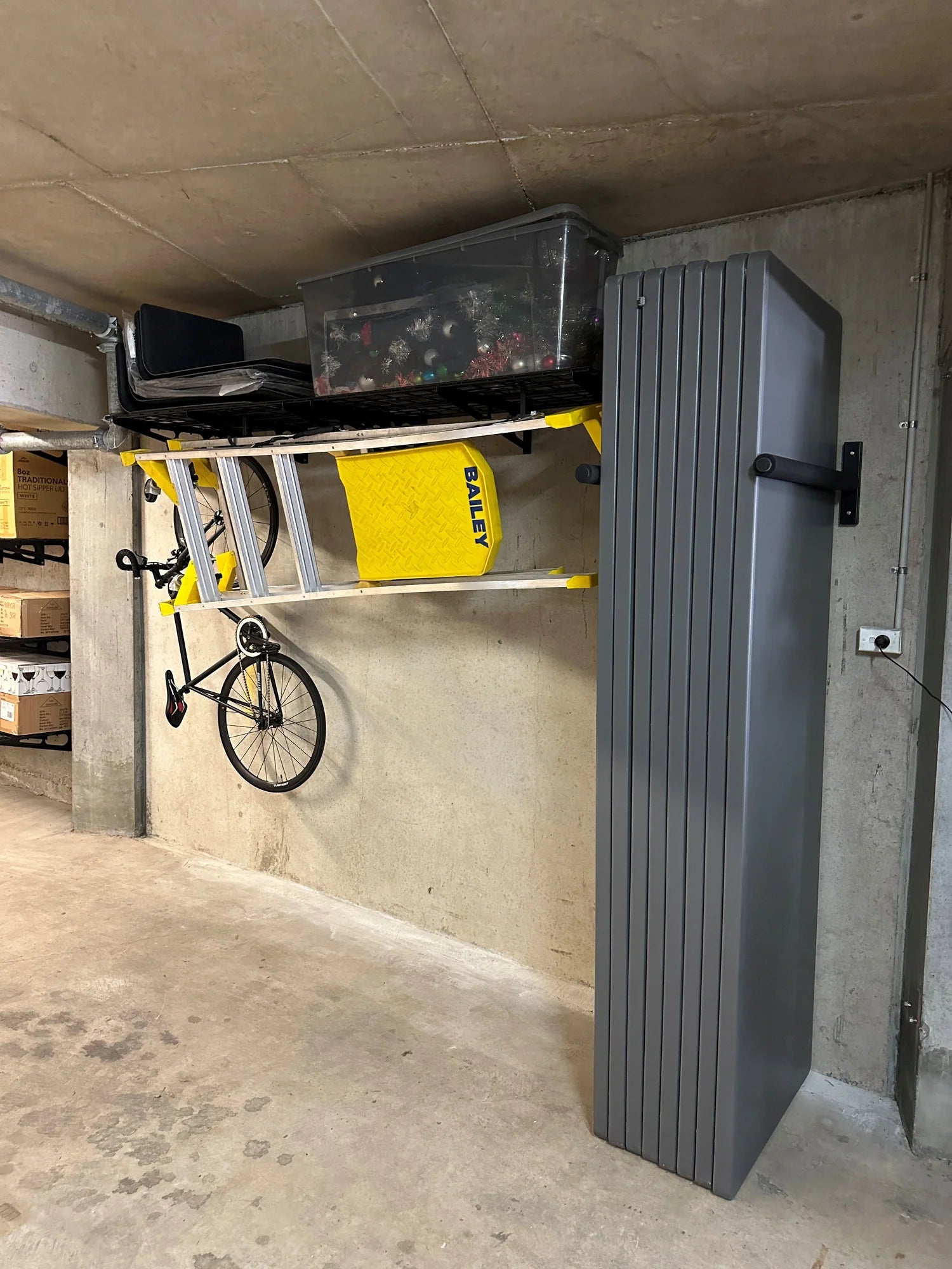 Fleximounts® Wall Mounted Car Roof Box, Kayak & SUP Storage Rack Set