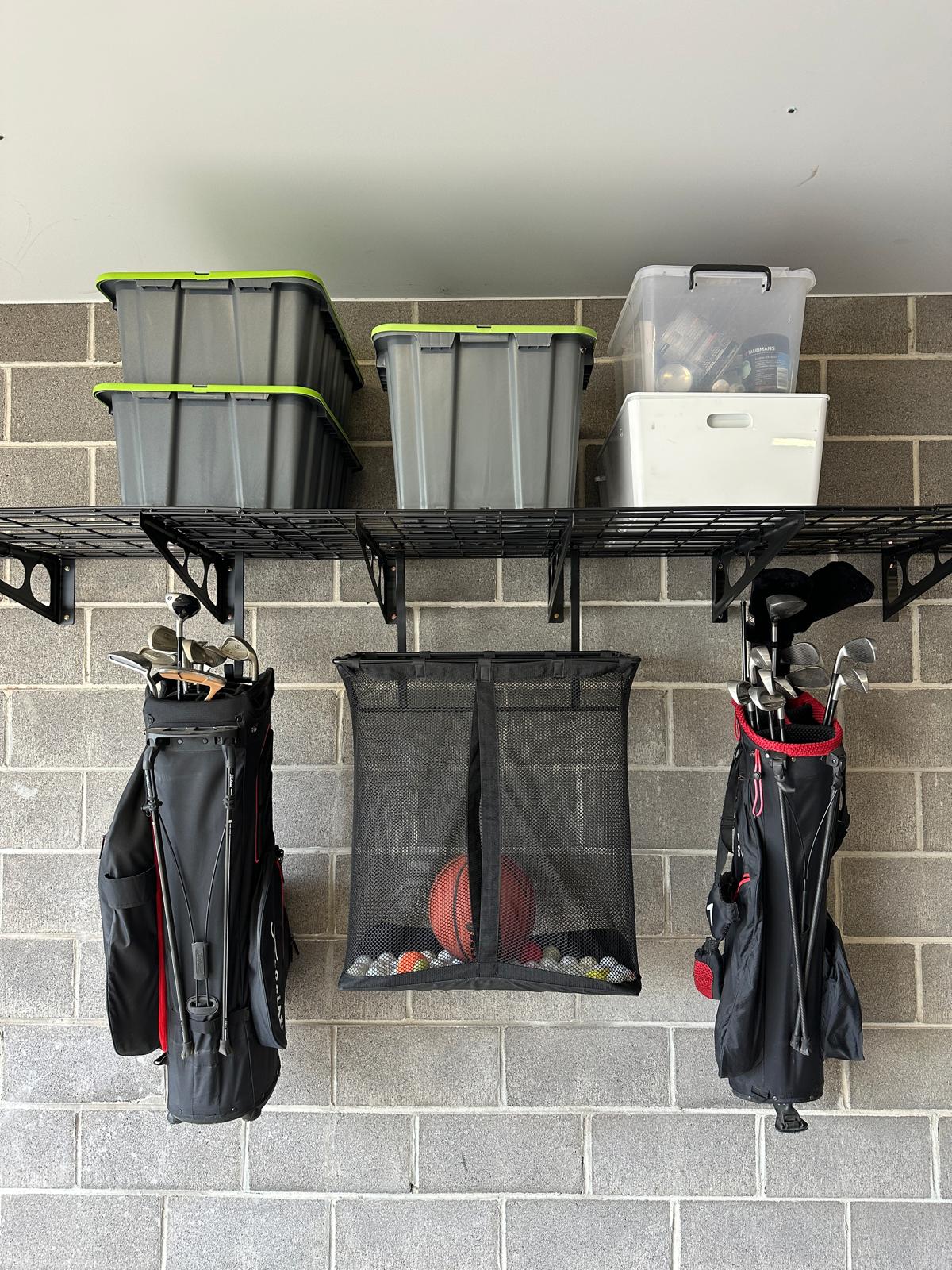 Fleximounts® Shelf Mounted Sports Storage Bag