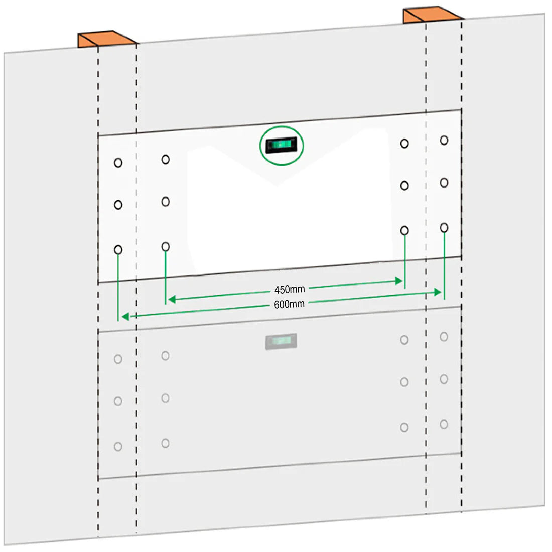 Fleximounts® Wall Shelving Extra Deep - 3660mm Length