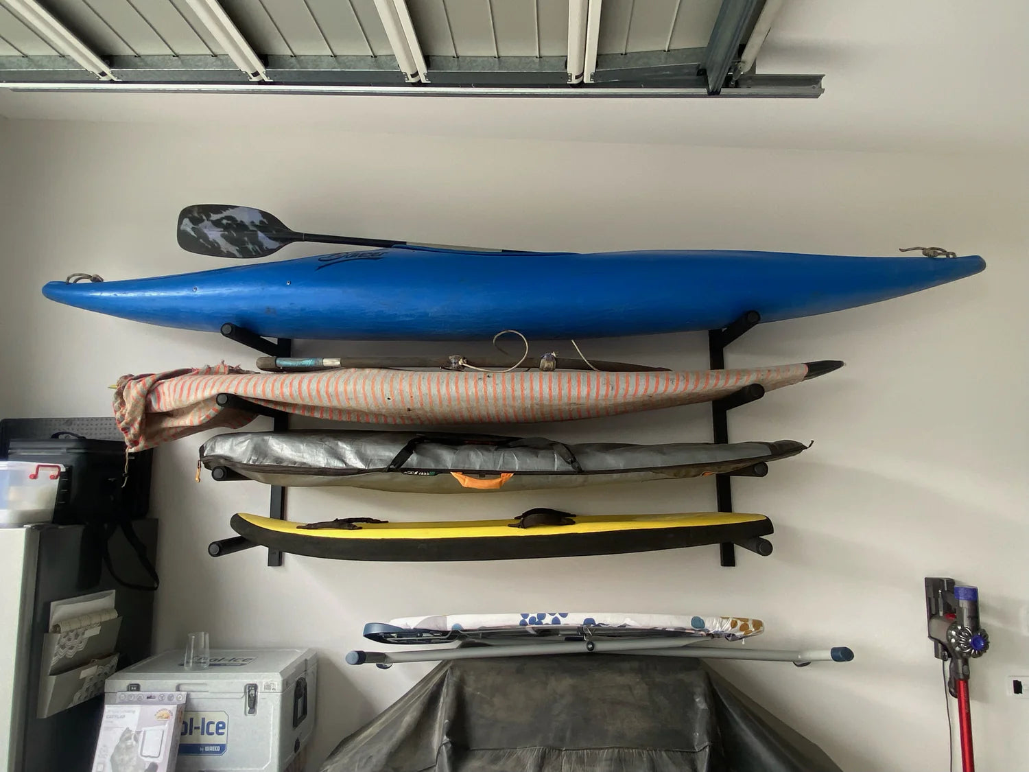 Fleximounts® Wall Mounted Heavy-Duty Universal Quad Storage Rack Set