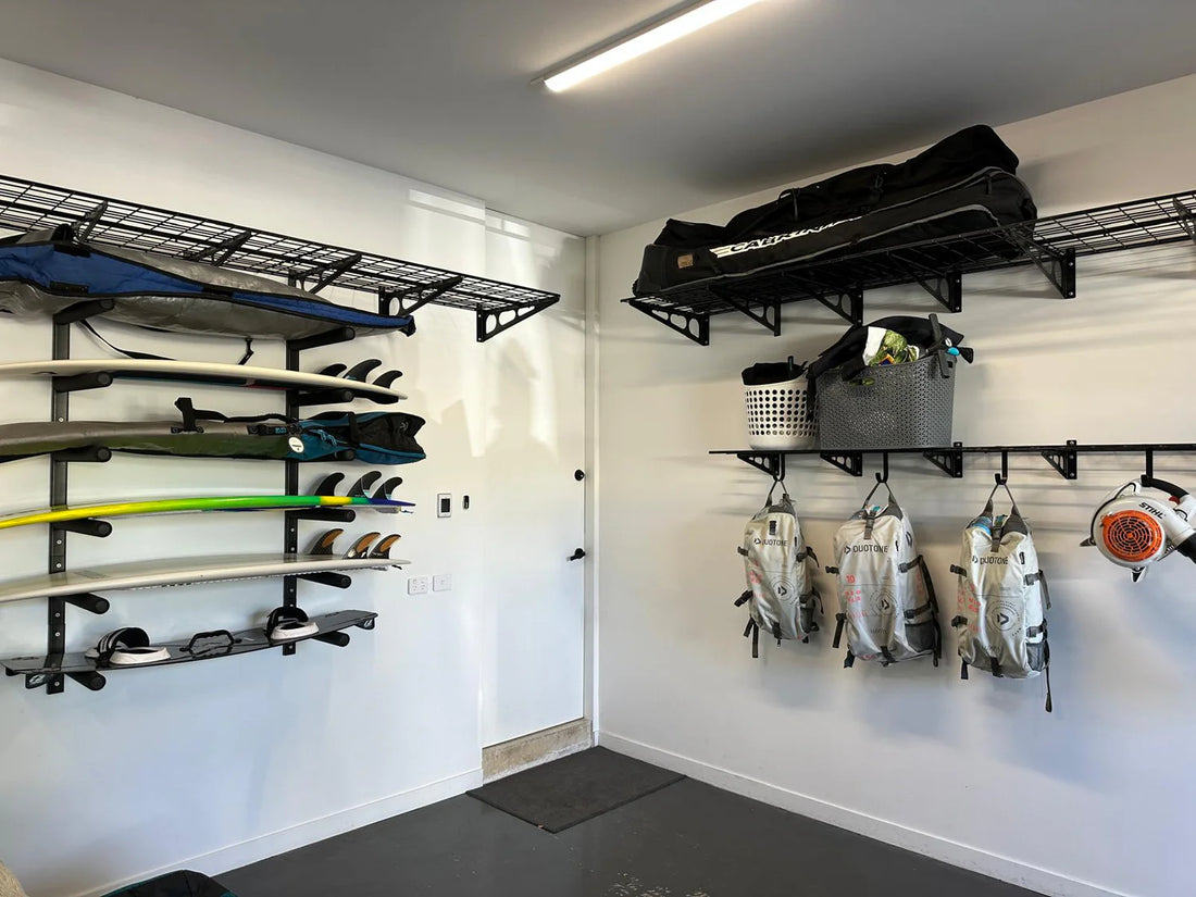 Fleximounts® Wall Mounted Heavy-Duty Universal Quad Storage Rack Set