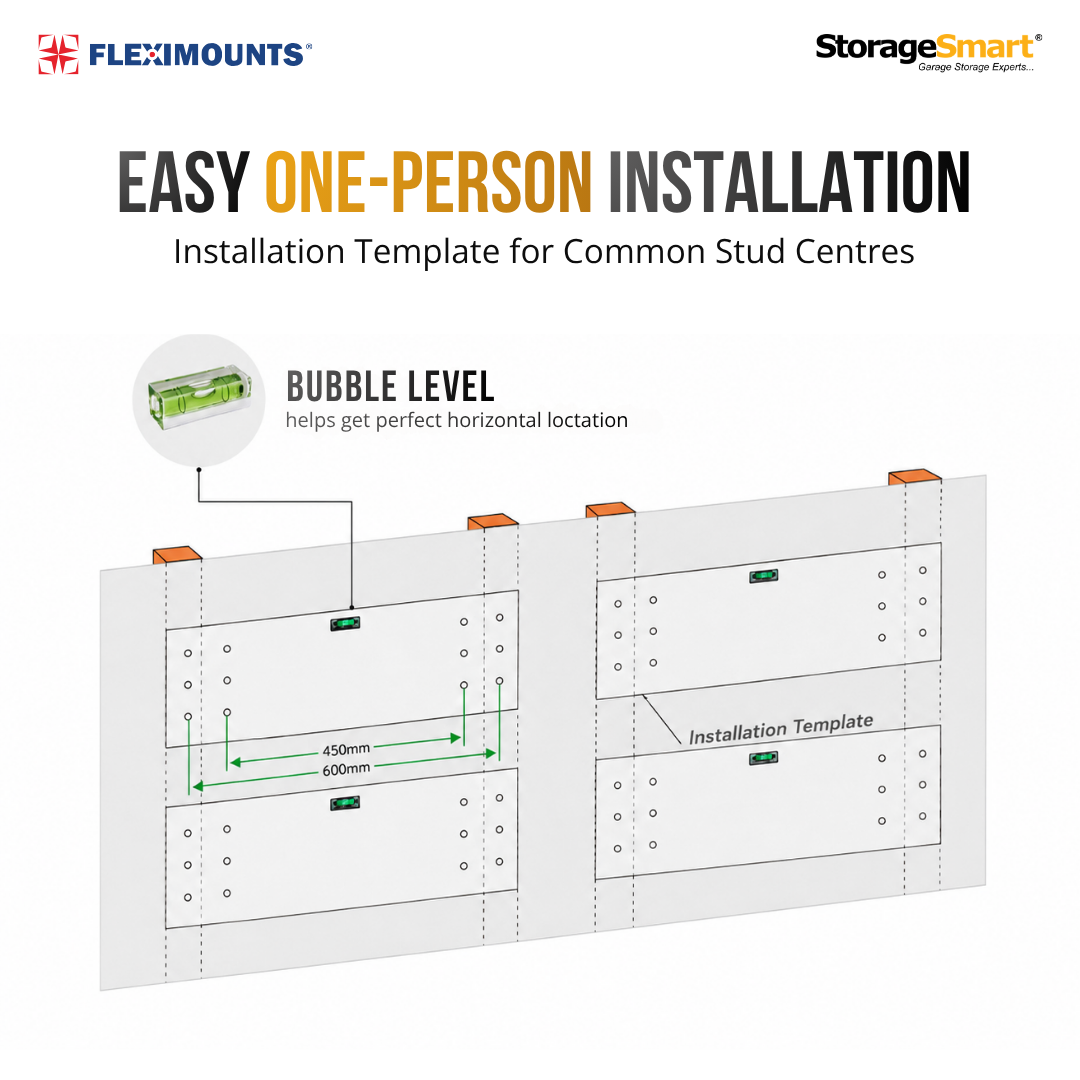 Fleximounts® Wall Shelving Standard - 3660mm Length