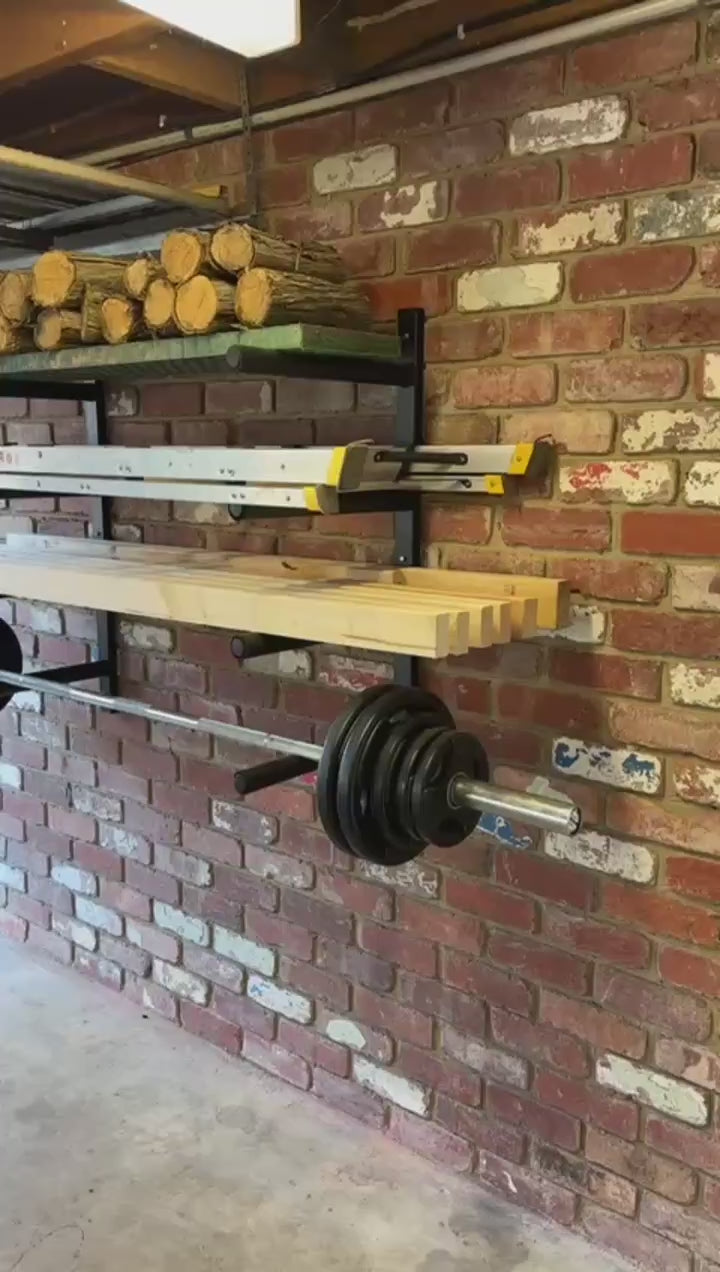 Fleximounts® Wall Mounted Heavy-Duty Universal Quad Storage Rack Set